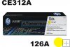Toner HP CE312A, 126A yellow, originál pro CP1025, M175 Toner HP CE312A, 126A yellow, originál pro CP1025, M175