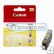 CLI-521Y Canon originál žlutá inkoustová cartridge CLI521 Y, 9ml CLI-521Y Canon originál žlutá inkoustová cartridge CLI521 Y, 9ml