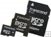 Transcend Micro SD 2GB paměová karta + SD a miniSD adaptér, TS2GUSD-2 Transcend Micro SD 2GB paměová karta + SD a miniSD adaptér, TS2GUSD-2
