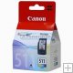 CL-511 Canon originál barevná inkoustová cartridge cl511 color, 9ml, 245 stran CL-511 Canon originál barevná inkoustová cartridge cl511 color, 9ml, 245 stran