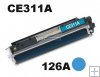 HP CE311A azurová, HP 126A modrý kompatibilní toner HP CE311A azurová, HP 126A modrý kompatibilní toner