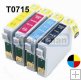 Epson Stylus DX4400 - multipack T0715, kompatibilní, Bk, C, M, Y Epson Stylus DX4400 - multipack T0715, kompatibilní, Bk, C, M, Y