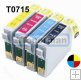 Epson Stylus SX400 - multipack T0715, kompatibilní,Bk, C, M,Y Epson Stylus SX400 - multipack T0715, kompatibilní,Bk, C, M,Y