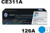 Toner HP CE311A, 126A cyan, originál pro CP1025, M175 Toner HP CE311A, 126A cyan, originál pro CP1025, M175